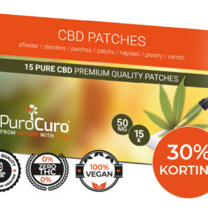 PuroCuro CBD pleisters, 15 stuks